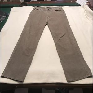 Mens J Crew corduroy cord pants tan brown 32 x 32